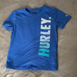 Hurley Kids Blue and Teal Logo T-Shirt